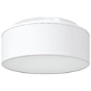Loftlampe med spotlights Hvid 30 x 30 x 13,5 cm Stof