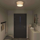 Loftlampe med spotlights Grå 30 x 30 x 13,5 cm Stof