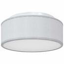 Loftlampe med spotlights Grå 30 x 30 x 13,5 cm Stof