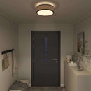 Loftlampe med spotlights Sort 38 x 38 x 13,5 cm Stof