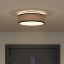 Loftlampe med spotlights Sort 38 x 38 x 13,5 cm Stof