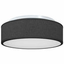Loftlampe med spotlights Sort 38 x 38 x 13,5 cm Stof