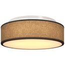 Loftlampe med spotlights Sort 38 x 38 x 13,5 cm Stof