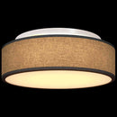Loftlampe med spotlights Sort 38 x 38 x 13,5 cm Stof