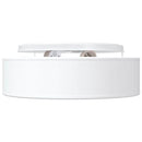 Loftlampe med spotlights Hvid 38 x 38 x 13,5 cm Stof