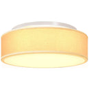 Loftlampe med spotlights Hvid 38 x 38 x 13,5 cm Stof