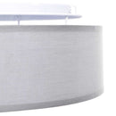 Loftlampe med spotlights Grå 38 x 38 x 13,5 cm Stof