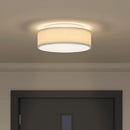 Loftlampe med spotlights Grå 38 x 38 x 13,5 cm Stof