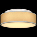Loftlampe med spotlights Grå 38 x 38 x 13,5 cm Stof