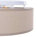 Loftlampe med spotlights Gråbrun 38 x 38 x 13,5 cm Stof