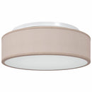 Loftlampe med spotlights Gråbrun 38 x 38 x 13,5 cm Stof