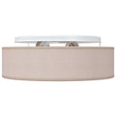Loftlampe med spotlights Gråbrun 38 x 38 x 13,5 cm Stof