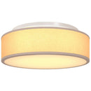 Loftlampe med spotlights Gråbrun 38 x 38 x 13,5 cm Stof
