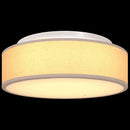 Loftlampe med spotlights Gråbrun 38 x 38 x 13,5 cm Stof