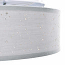 Loftlampe med spotlights Grå 30 x 30 x 13,5 cm Stof