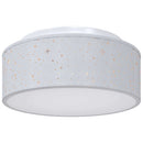 Loftlampe med spotlights Grå 30 x 30 x 13,5 cm Stof