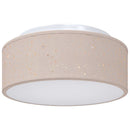 Loftlampe med spotlights Gråbrun 30 x 30 x 13,5 cm Stof