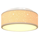 Loftlampe med spotlights Gråbrun 30 x 30 x 13,5 cm Stof