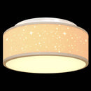 Loftlampe med spotlights Gråbrun 30 x 30 x 13,5 cm Stof