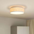 Loftlampe med spotlights Grå 38 x 38 x 13,5 cm Stof