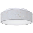 Loftlampe med spotlights Grå 38 x 38 x 13,5 cm Stof