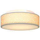Loftlampe med spotlights Grå 38 x 38 x 13,5 cm Stof