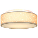 Loftlampe med spotlights Gråbrun 38 x 38 x 13,5 cm Stof