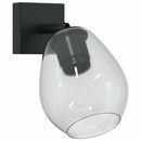 Loftsspot med spotlights Sort 13 x 13 x 26 cm Glas og Metal