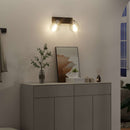 Loftsspot med spotlights Sort 33 x 13 x 26 cm Glas og Metal