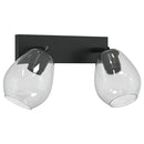 Loftsspot med spotlights Sort 33 x 13 x 26 cm Glas og Metal