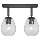 Loftsspot med spotlights Sort 33 x 13 x 26 cm Glas og Metal