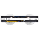 Loftsspot med spotlights Sort 33 x 13 x 26 cm Glas og Metal