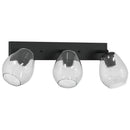 Loftsspot med spotlights Sort 54 x 13 x 26 cm Glas og Metal