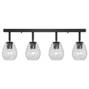 Loftsspot med spotlights Sort 73,5 x 13 x 26 cm Glas og Metal