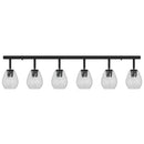 Loftsspot med spotlights Sort 110,5 x 13 x 26 cm Glas og Metal