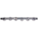 Loftsspot med spotlights Sort 110,5 x 13 x 26 cm Glas og Metal