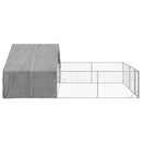 Udendørs hundegård med løbegård 6x3x1,9 m Galvaniseret stål