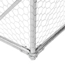 Udendørs hundegård med løbegård 5x3x1,9 m Galvaniseret stål