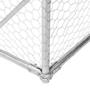 Udendørs hundegård med løbegård 7x3x1,9 m Galvaniseret stål