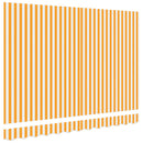 Reservedug til markise Gul og Hvid 2,5 x 2 m Polyester
