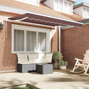 Reservedug til markise Brun 2,5 x 2 m Polyester