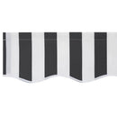 Reservedug til markise Anthracit og hvid 2,5 x 2 m Polyester
