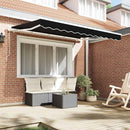Reservedug til markise Sort 3,5 x 2,5 m Polyester