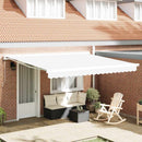 Reservedug til markise Hvid 4 × 3,5 m Polyester