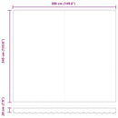 Reservedug til markise Hvid 4 × 3,5 m Polyester