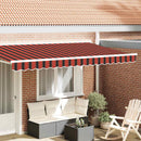 Markise kappa erstatning Orange / Sort / Gul 4 m Polyester