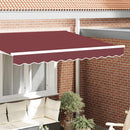 Markise kappa erstatning Bordeaux-stribet 2,5 m Polyester