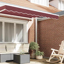 Markise kappa erstatning Bordeaux-stribet 2,5 m Polyester