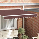 Markise kappa erstatning Brun Stribet 2,5 m Polyester