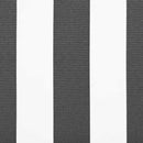 Markise kappa erstatning Anthracit og hvid 2,5 m Polyester